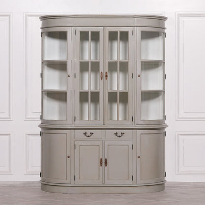 Large Grey Dresser Display Cabinet