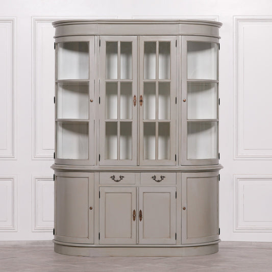 Large Grey Dresser Display Cabinet