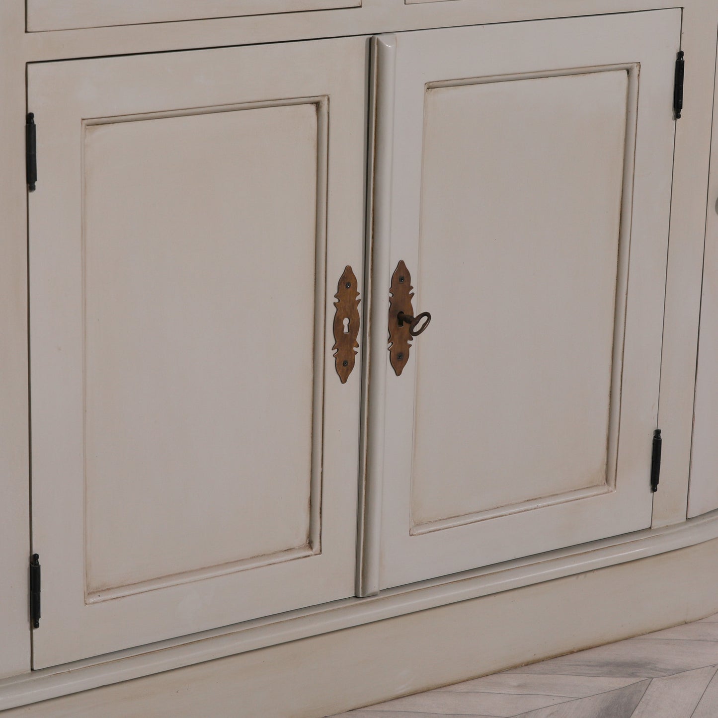 Large Grey Dresser Display Cabinet