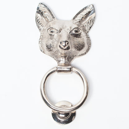 Chrome Fox Door Knocker