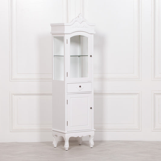 French White Display Cabinet