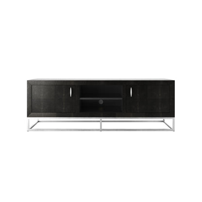 Hampton TV Unit | Black Shagreen