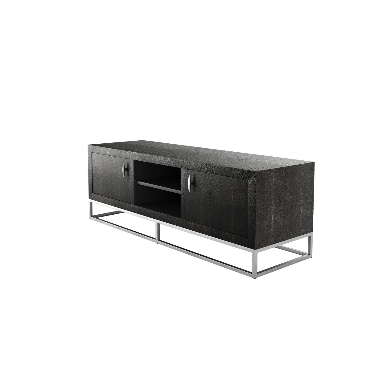 Hampton TV Unit | Black Shagreen