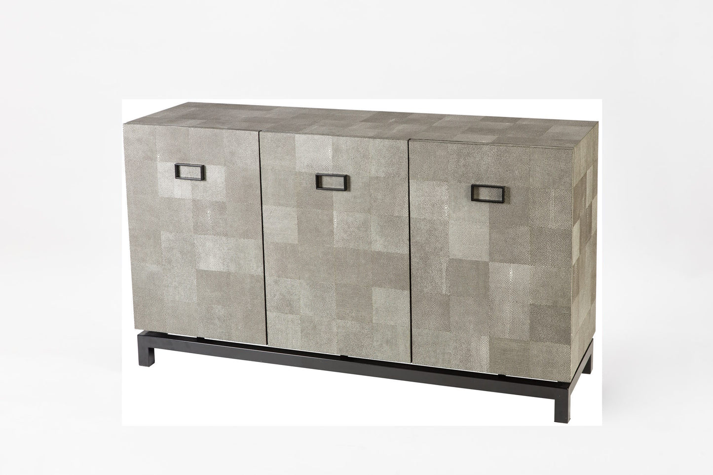 Paragon Cabinet 3 Door Leather Shagreen