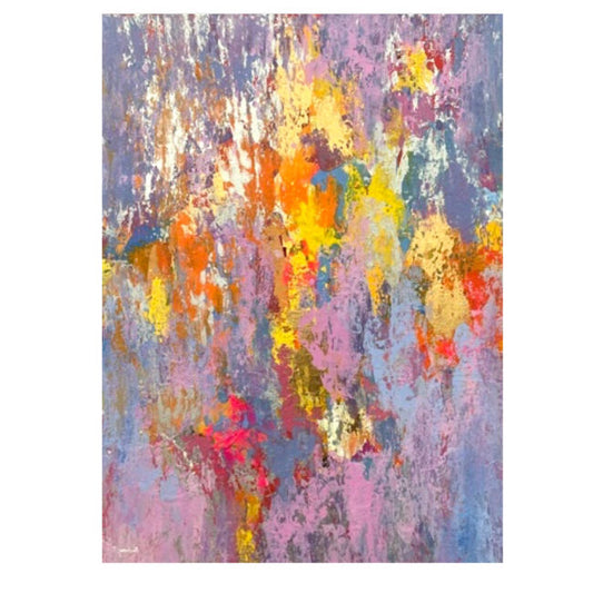 Abstract Purple Pallette Painting