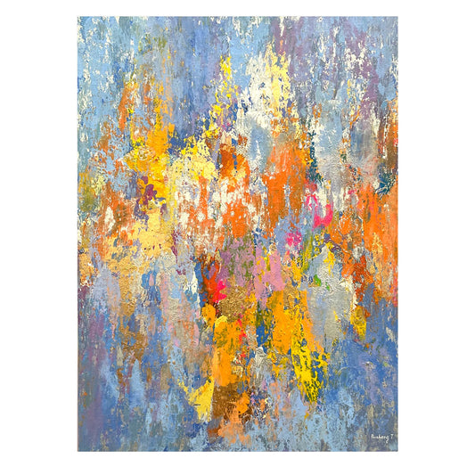 Abstract Blue Palette Painting