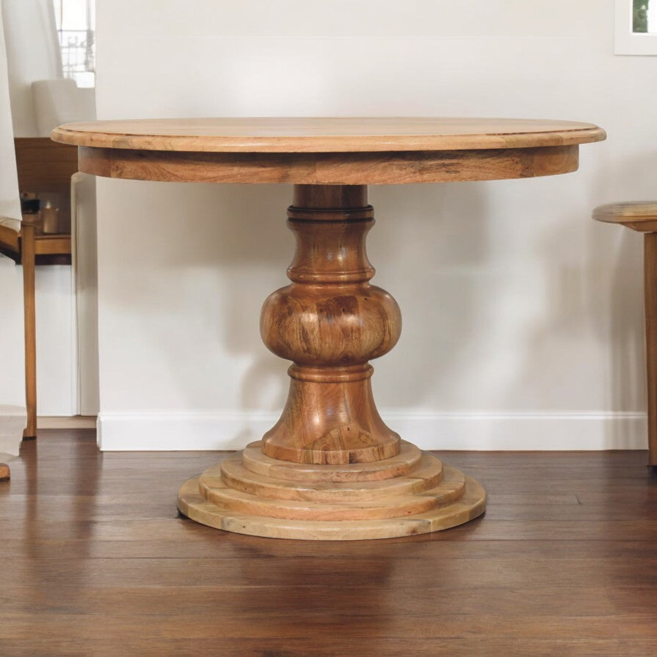 Round Turned Dining Table