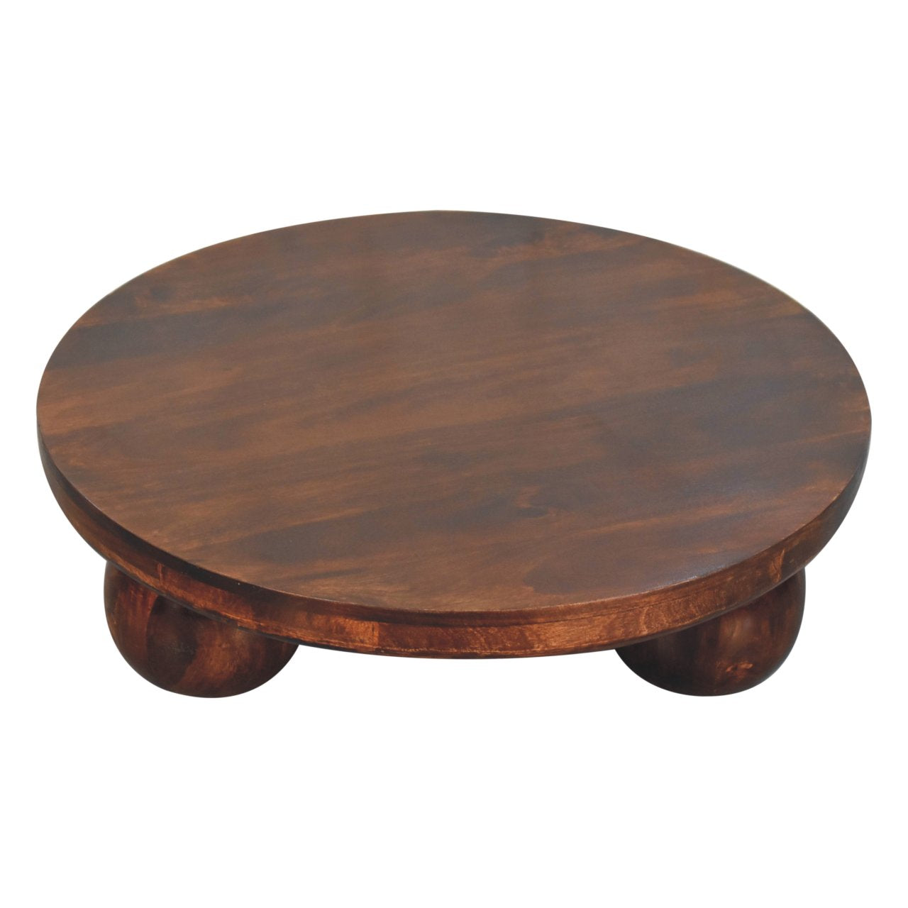 California Walnut Coffee Table with Ball Feet