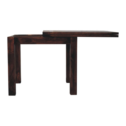 California Walnut Extendable Butterfly Dining Table