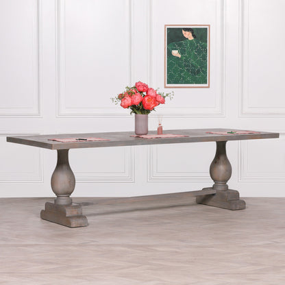 Wooden Rustic Rectangular Dining Table 260cm