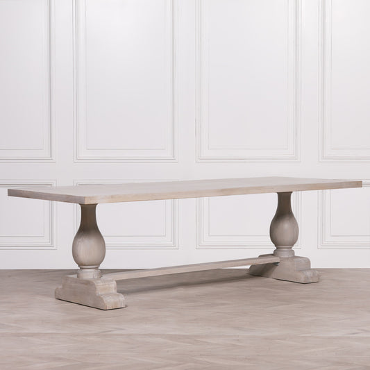 Blanche Wood Rustic Rectangular Dining Table 260cm