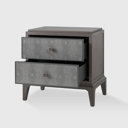 Astoria Nightstand Small Macchiato with Shagreen