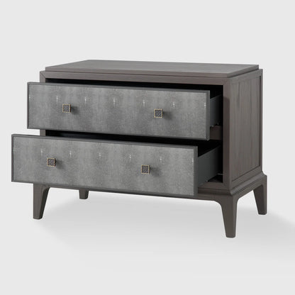 Astoria Nightstand Large Macchiato with Shagreen