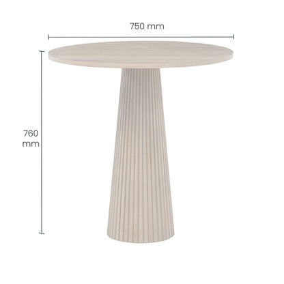 Leckford Ribbed Occasional Table | Aged Oak