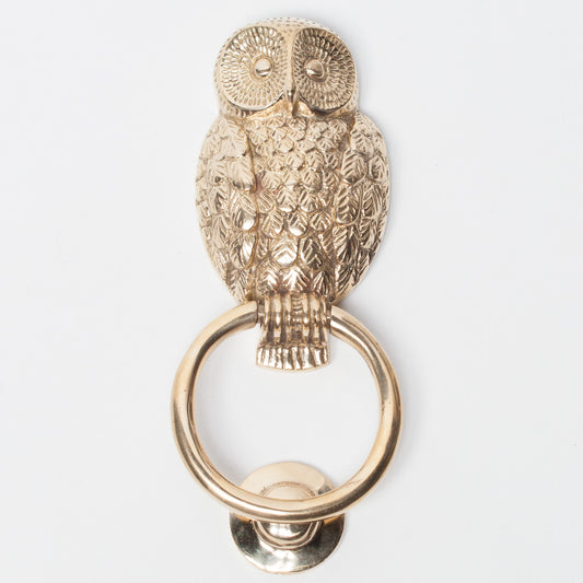 Brass Owl Door Knocker