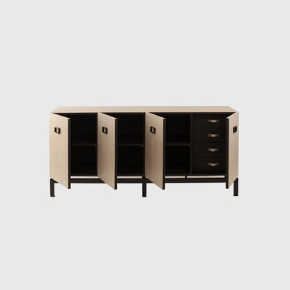 Paragon Cabinet 4 door Pumice Leather