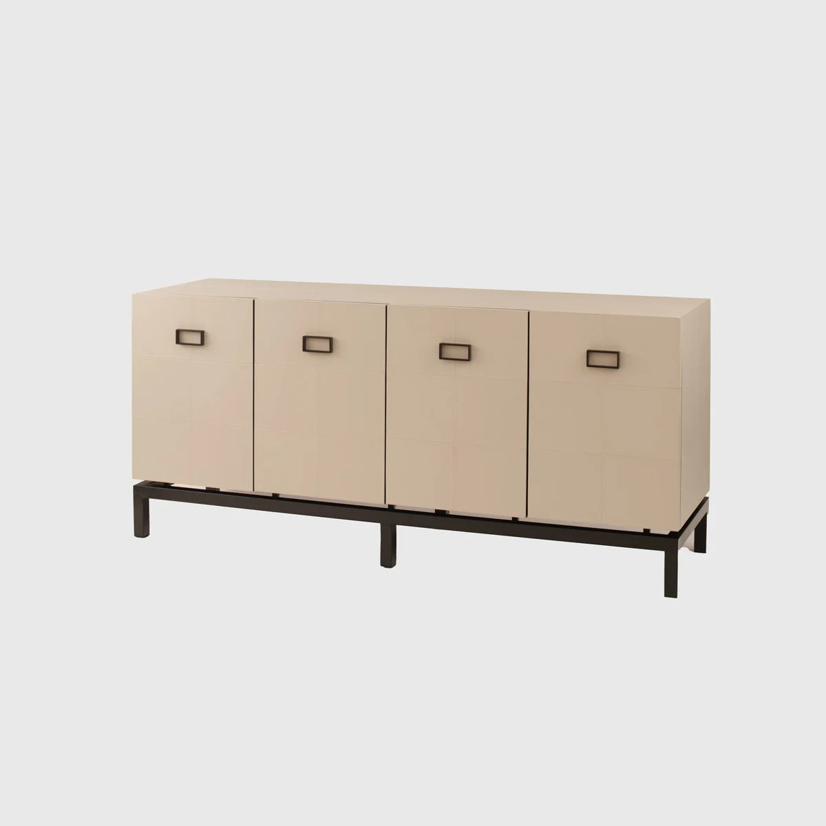 Paragon Cabinet 4 door Pumice Leather