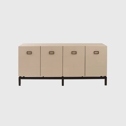 Paragon Cabinet 4 door Pumice Leather