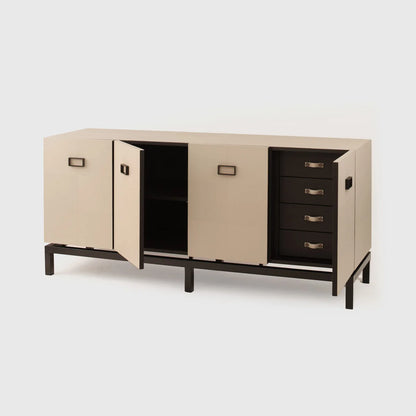 Paragon Cabinet 4 door Pumice Leather