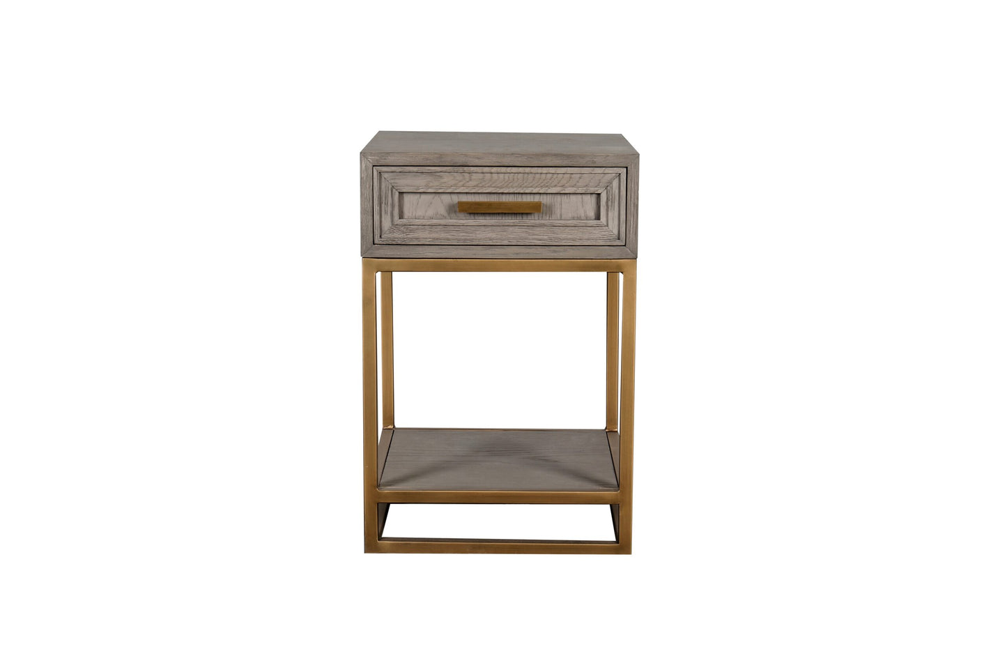 Renmin Side Table Grey Oak 40cm