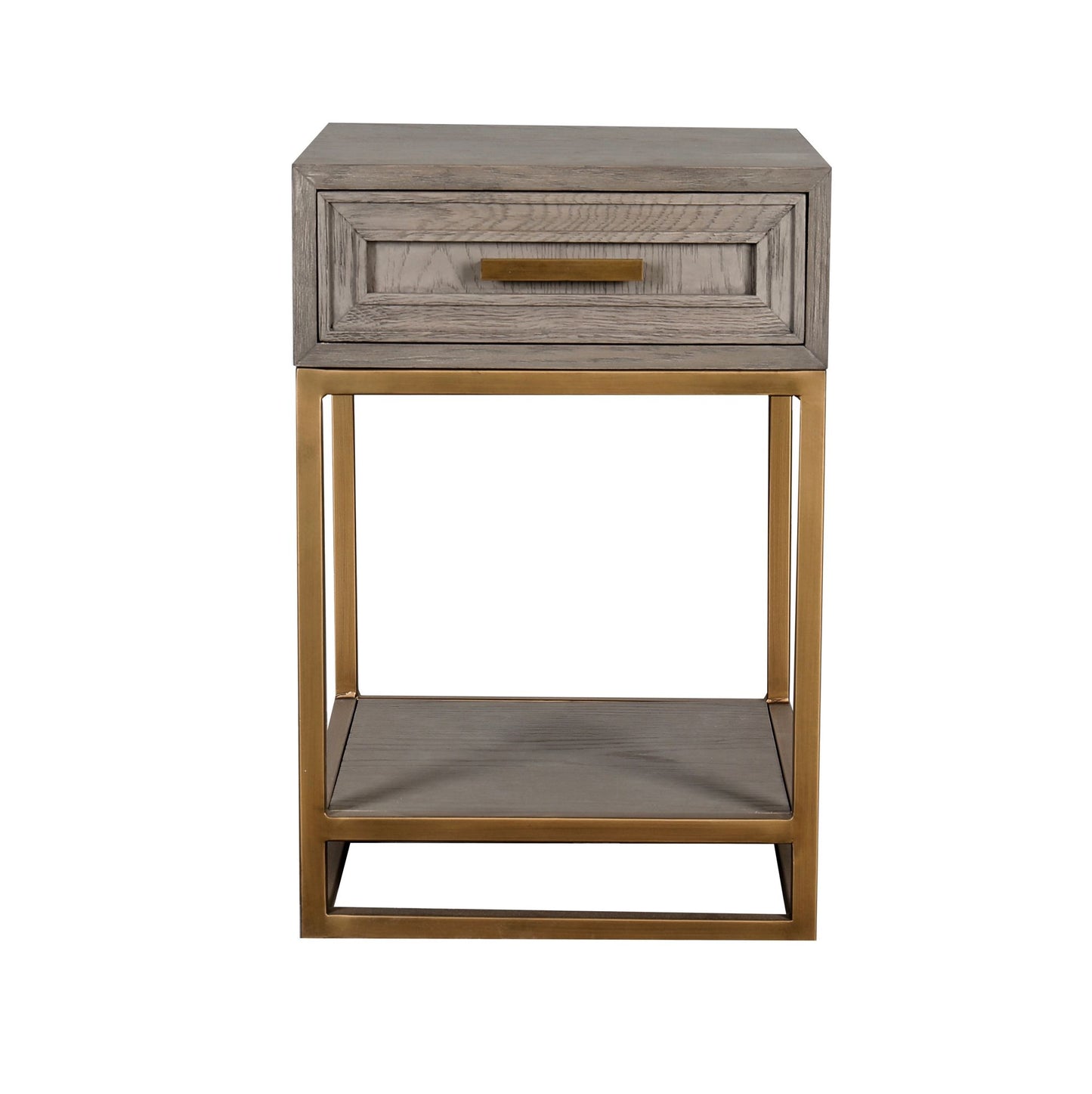 Renmin Side Table Grey Oak 40cm