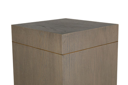 Renmin Side Table Grey Oak 40cm