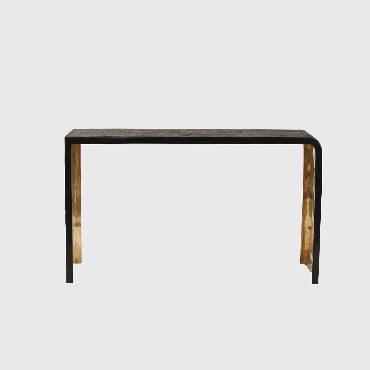 Ribbed Bronze Console