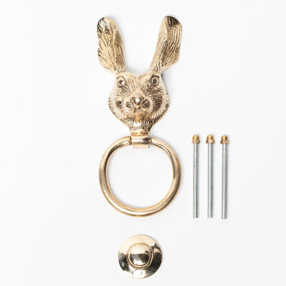 Brass Rabbit Door Knocker