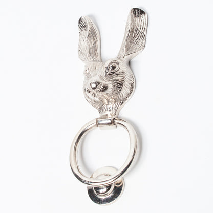 Chrome Rabbit Door Knocker