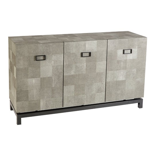 Paragon Cabinet 3 Door Leather Shagreen