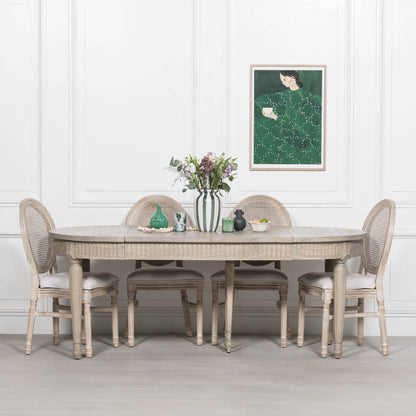 Rustic Wooden Extendable 100cm Dining Table