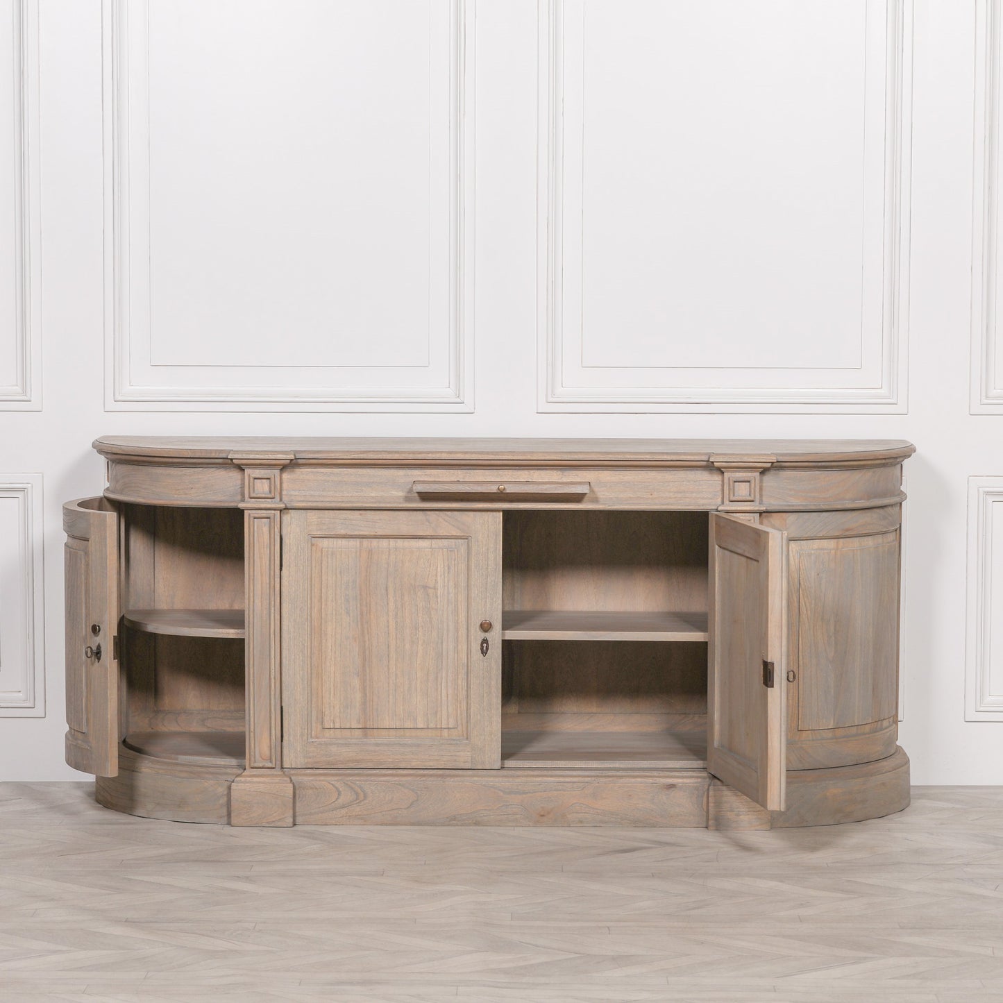 Rustic Wooden Large Buffet Sideboard