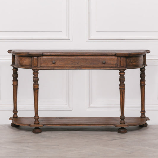 Rustic Wooden Console 151cm