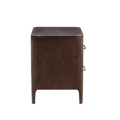 Hudson Nightstand Brushed Brown Oak