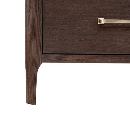 Hudson Nightstand Brushed Brown Oak