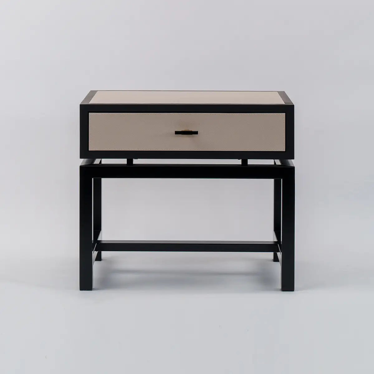 Bertie Side Table Pumice Leather