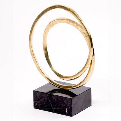 Bronze Infinity Round Sculpture