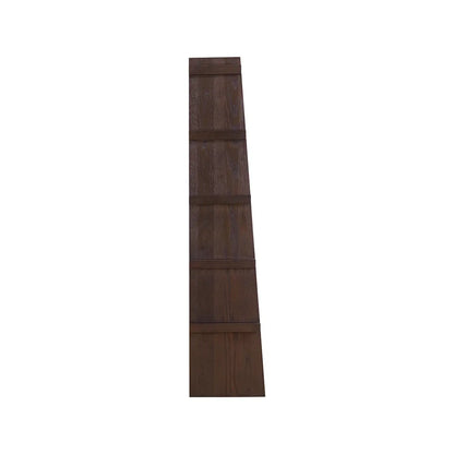 Campaign Bookcase Brushed Brown Oak