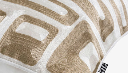 Cerva 50 X 50 Scatter Cushion in Beige & White