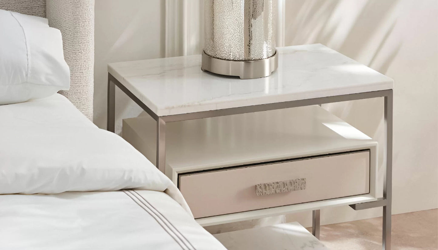 Marbleous Bedside Table