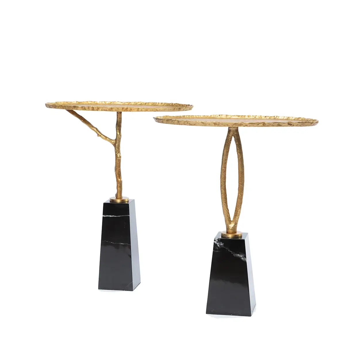 Cocktail Table Y Bronze D’Oro and Marble