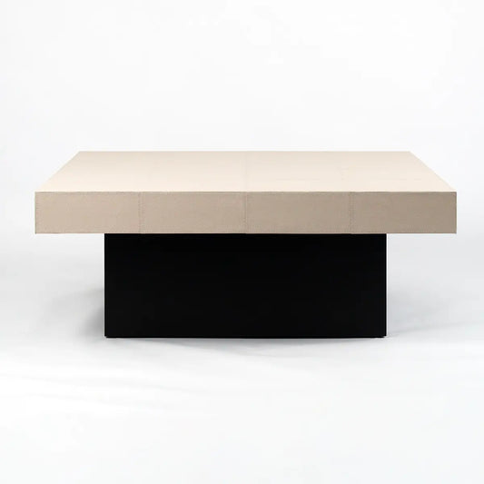 Cube Coffee Table Pumice Leather