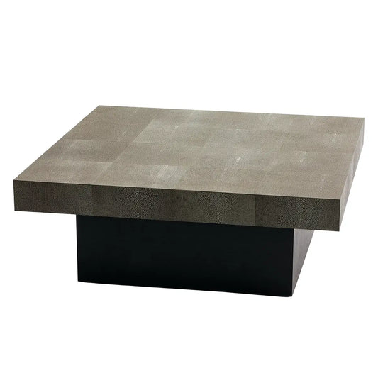 Cube Coffee Table Shagreen Leather