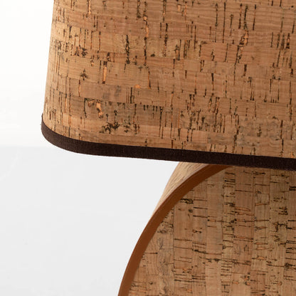 Ralf Parabolic Lamp Leather and Cork