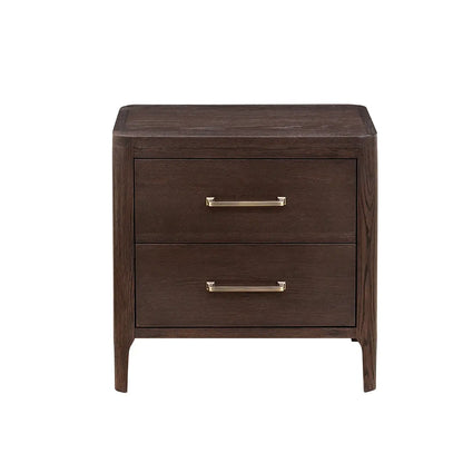 Hudson Nightstand Brushed Brown Oak