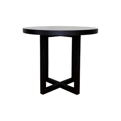 Iris Black Dining Table 90cms