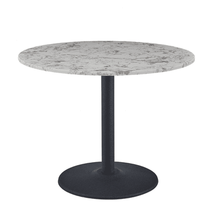 White round Marble Dining table 90cm