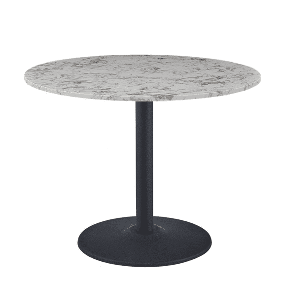 White round Marble Dining table 90cm