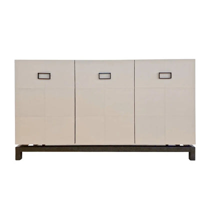 Paragon Cabinet 3 Door Leather Pumice