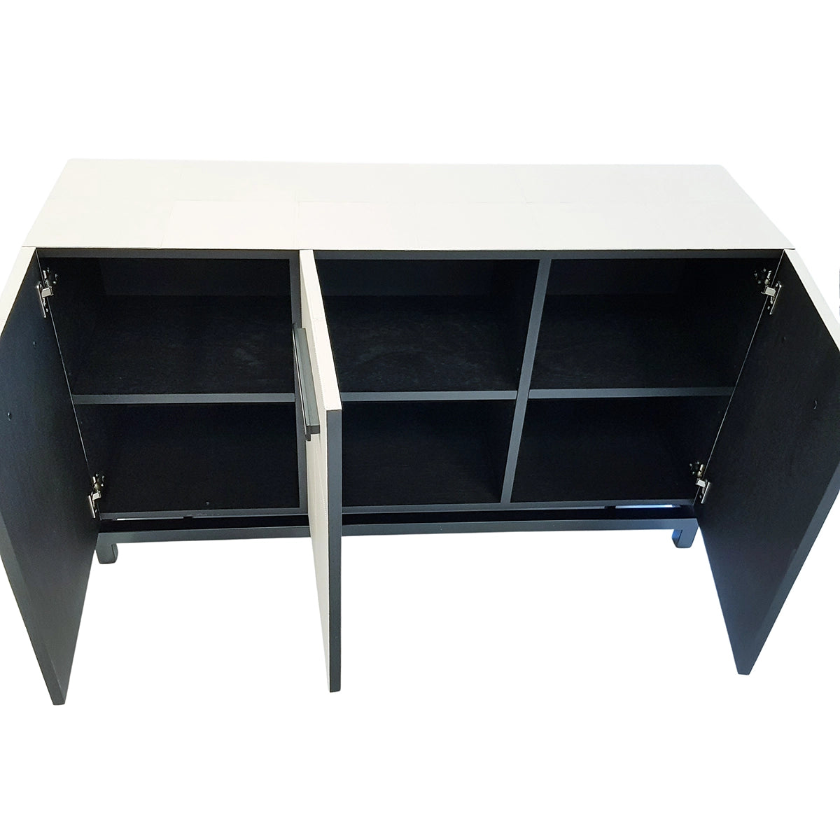 Paragon Cabinet 3 Door Leather Pumice